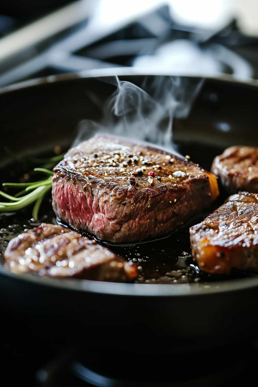 Easy Grilled Sirloin Steak With Peppercorn Whisky Sauce Salted Mint