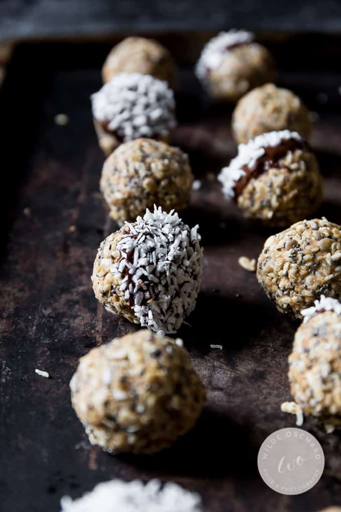 These no bake peanut butter energy bites are the fastest way to effortless snack time.