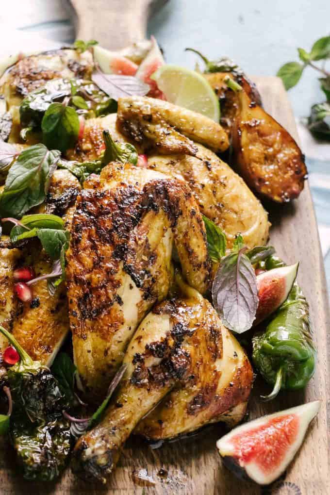 Grilled Moroccan Chicken • Salted Mint