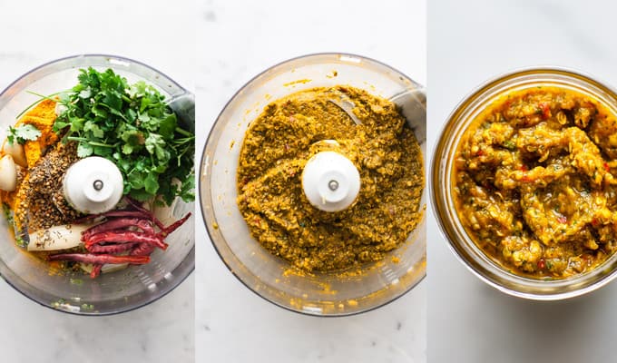 Homemade Thai yellow Curry Paste