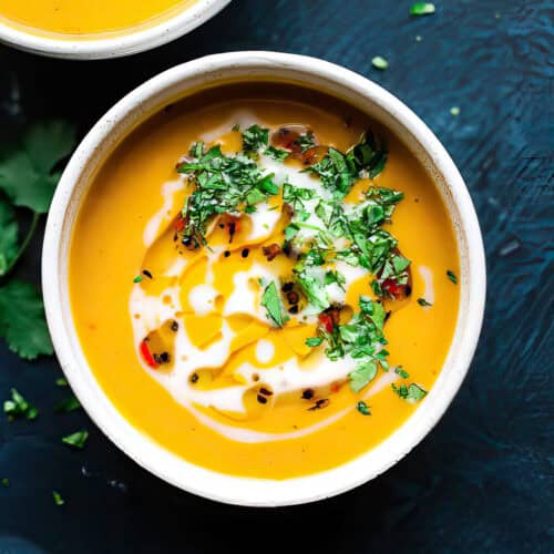 Easy Creamy Sweet Potato Coconut Soup • Salted Mint