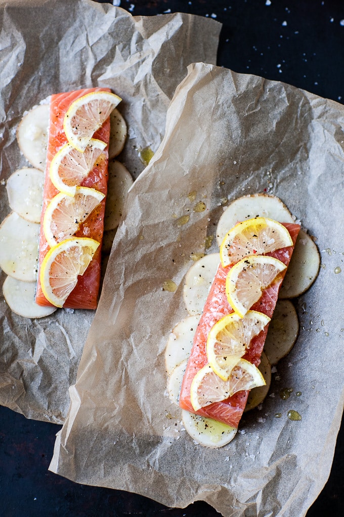 Lemon Butter Salmon in Parchment Paper Recipe - The Cookie Rookie®