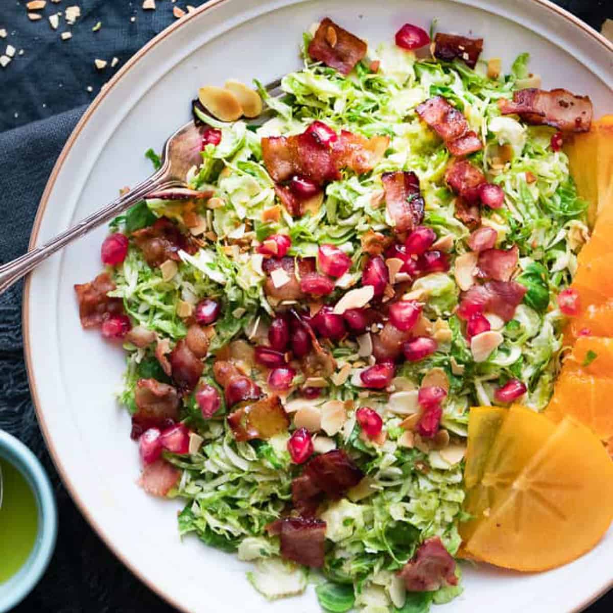 Bacon and Brussel Sprout Salad with Citrus Vinaigrette • Salted Mint