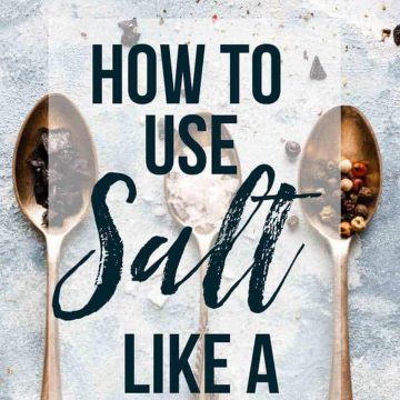 How to use salt.