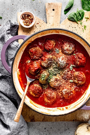 Easy Lamb Meatballs in Rich Tomato Sauce • Salted Mint