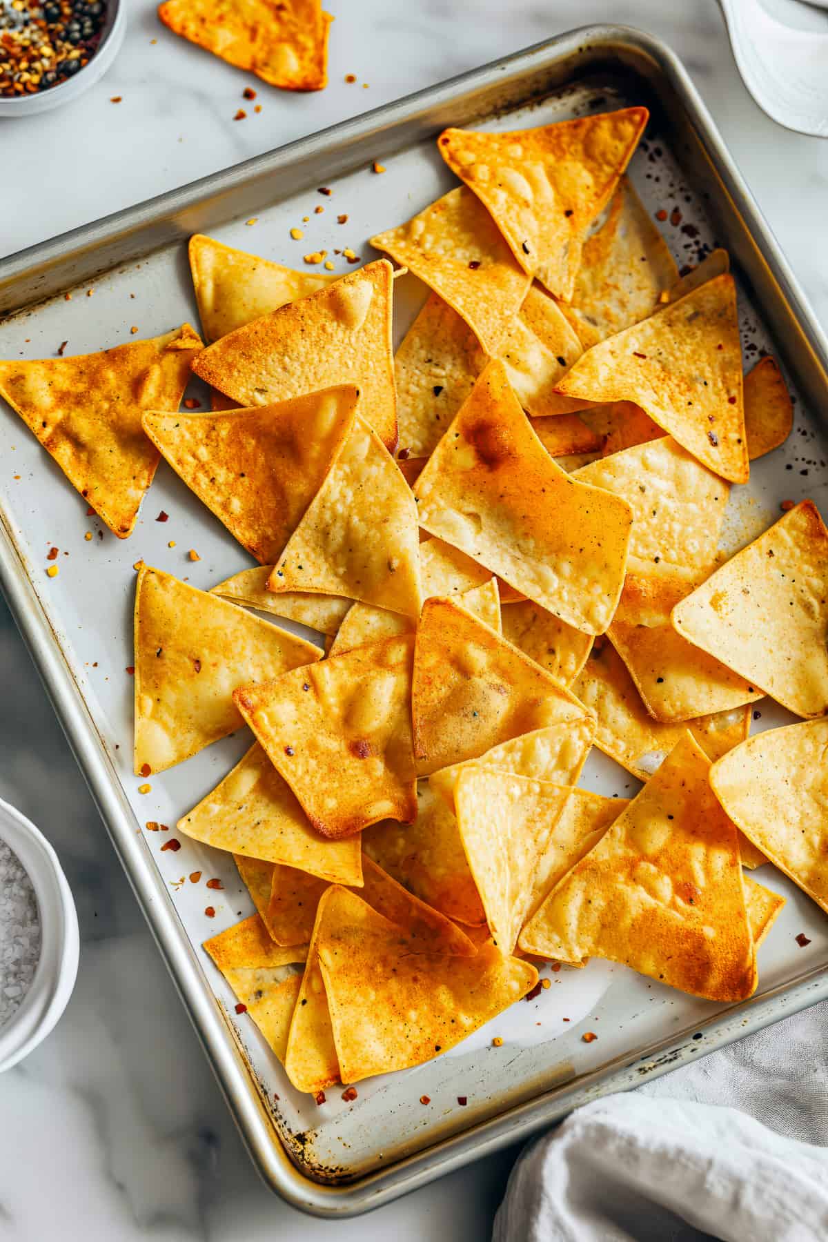 How To Make Whole Grain Baked Tortilla Chips • Salted Mint