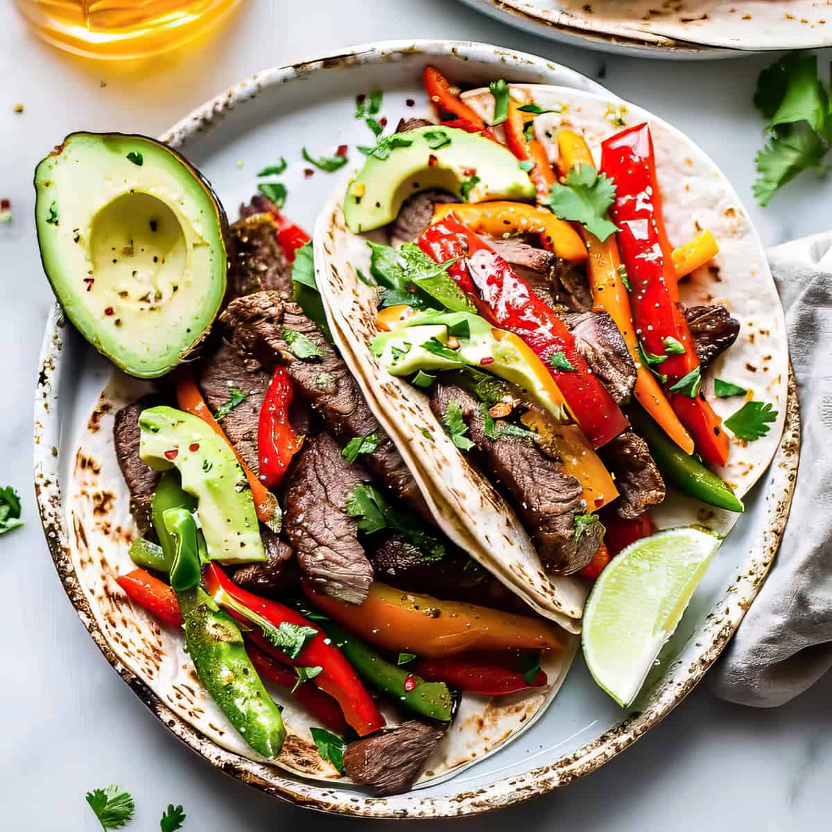 Sizzling Marinated Easy Beef Fajitas • Salted Mint