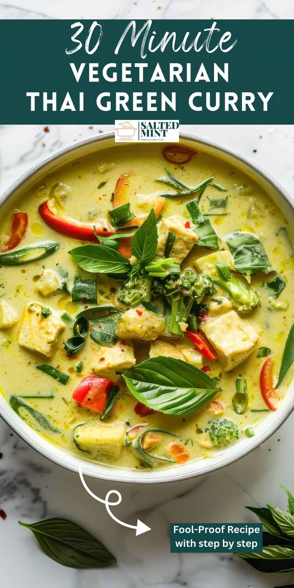 The BEST Vegetarian Thai Green Curry • Salted Mint